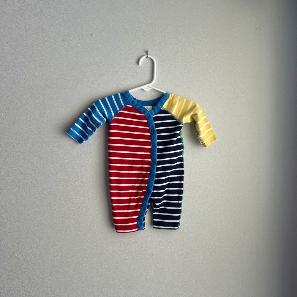 Hanna Andersson Colorful Striped Baby Onesie